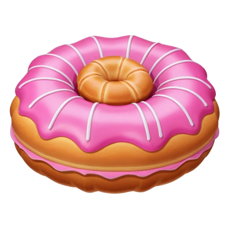 Pink concha bread pan dulce inflatable sculpture  sticker