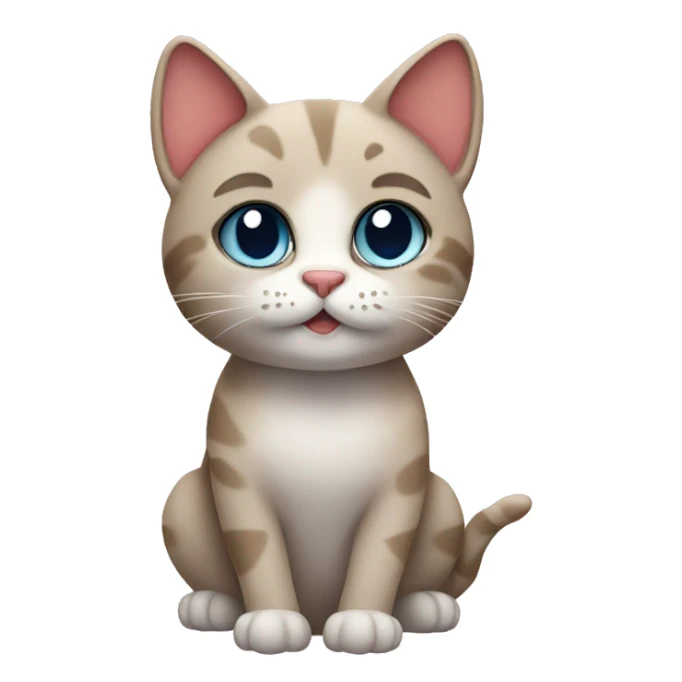 Cat with love sticker