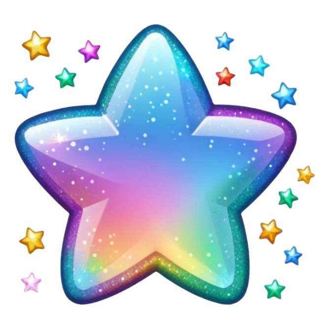 glitter shine sticker