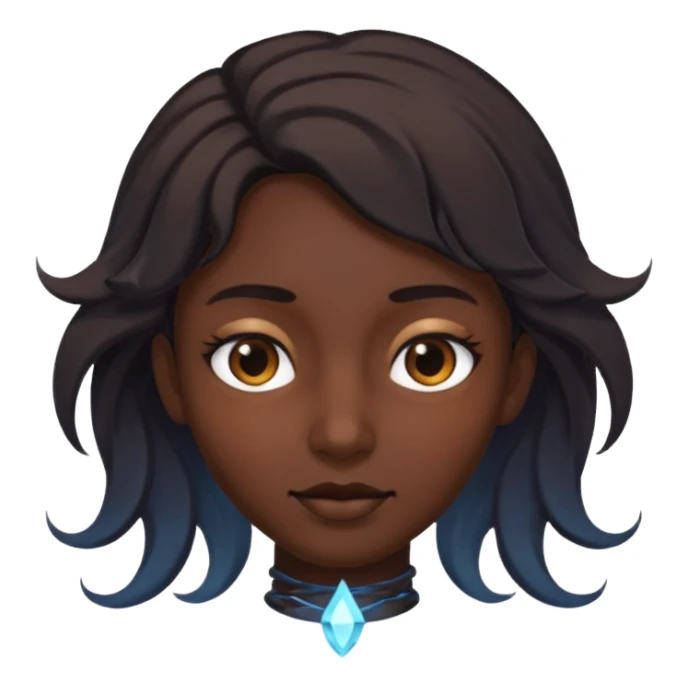 Face surrounded by shadow magic sticker