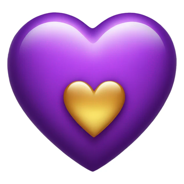 purple heart with magic sticker