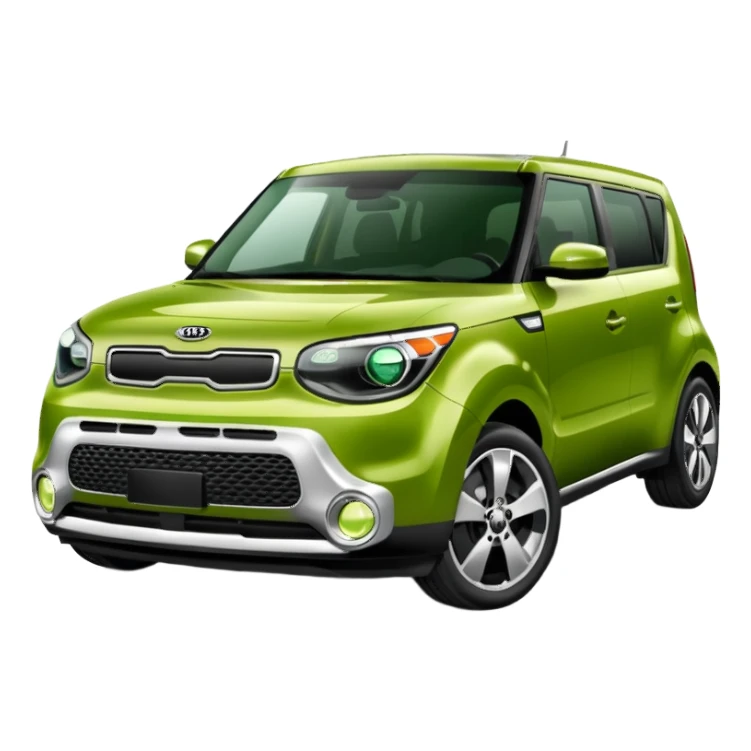 Green Kia Soul car sticker