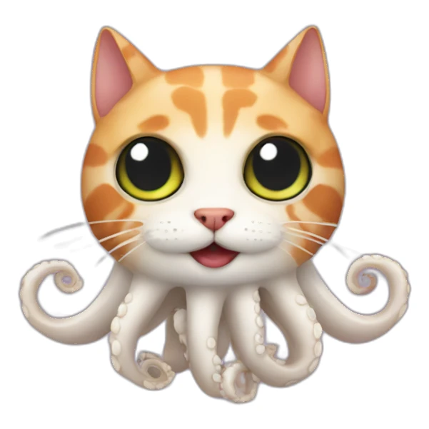 Octopus-cat sticker