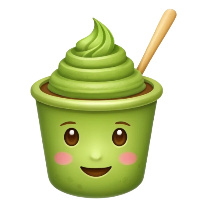 Matcha cup sticker