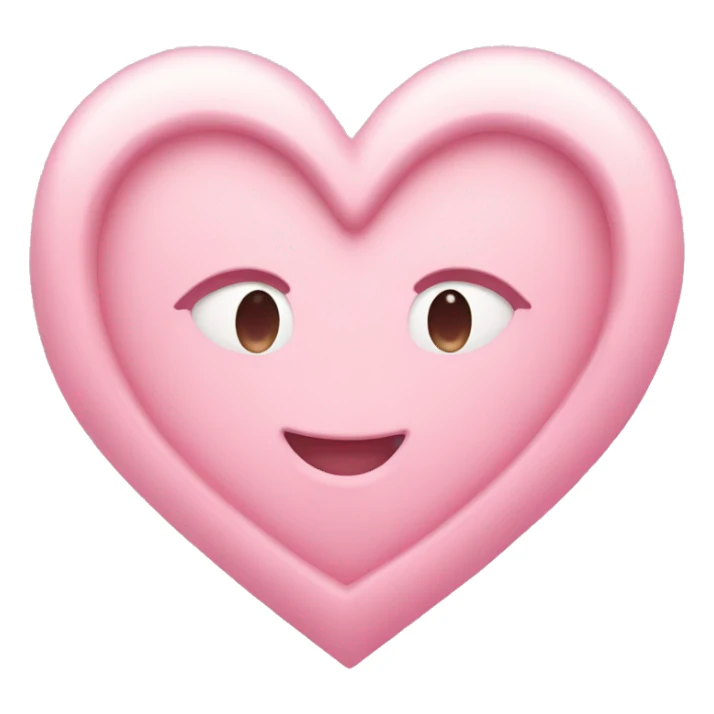 Pastel pink heart sticker