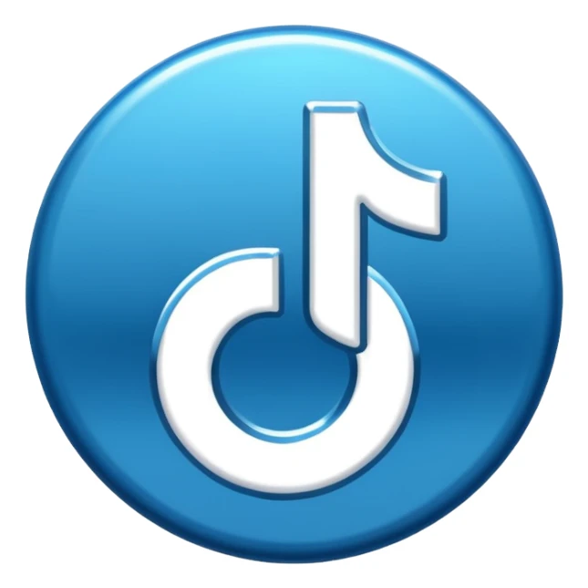 Badge Bleu vérifié tiktok sticker