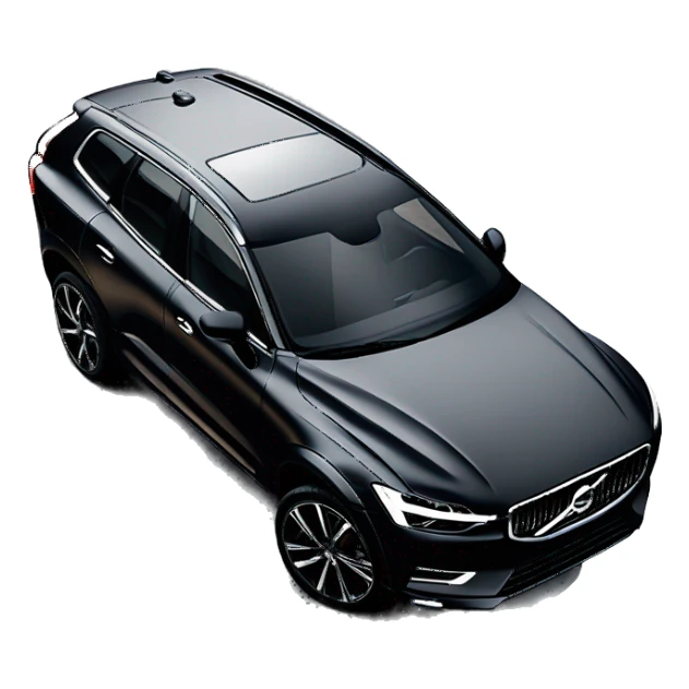 Black 2024 Volvo XC60 and black wheels sticker