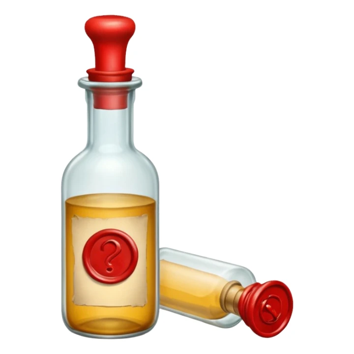 Message letter in Bottle sticker