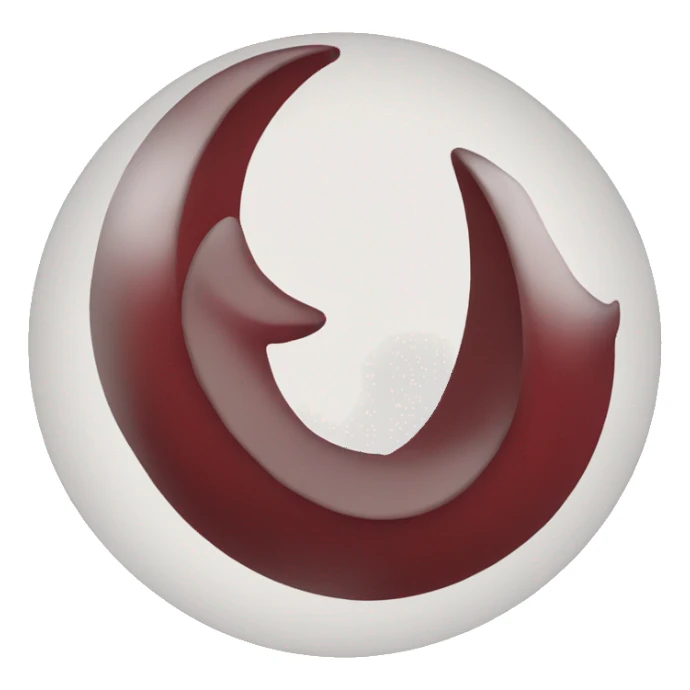 Dark Red Crescent sticker