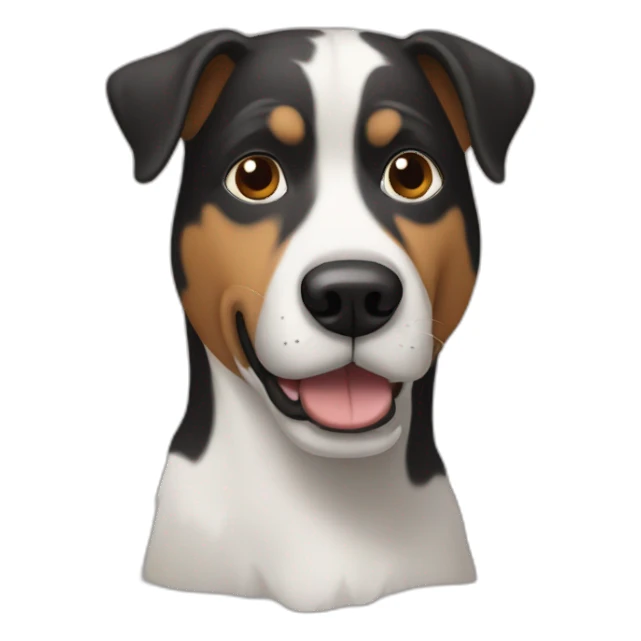 Dog in simple Keith Herring style sticker