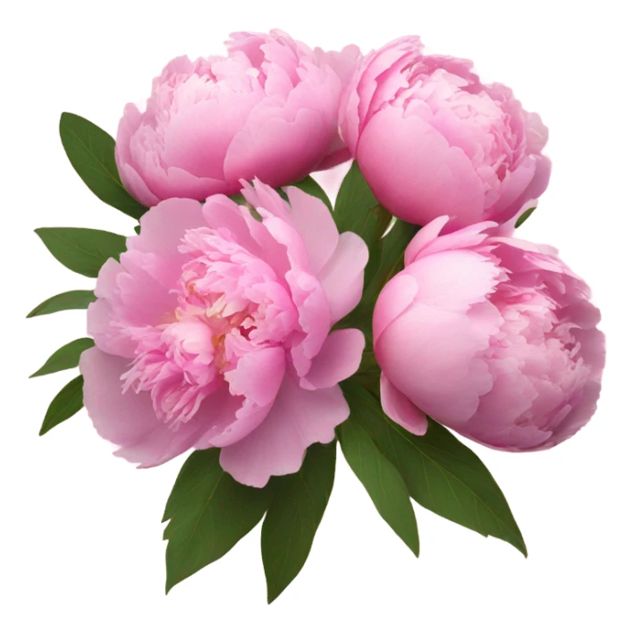 Pink peonies bouquet  sticker