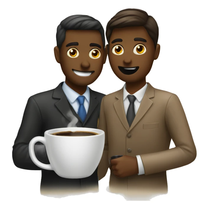 Coffee with coworker  sticker