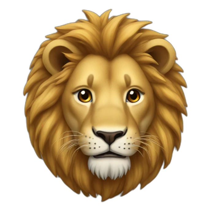 un lion qui grogne sticker