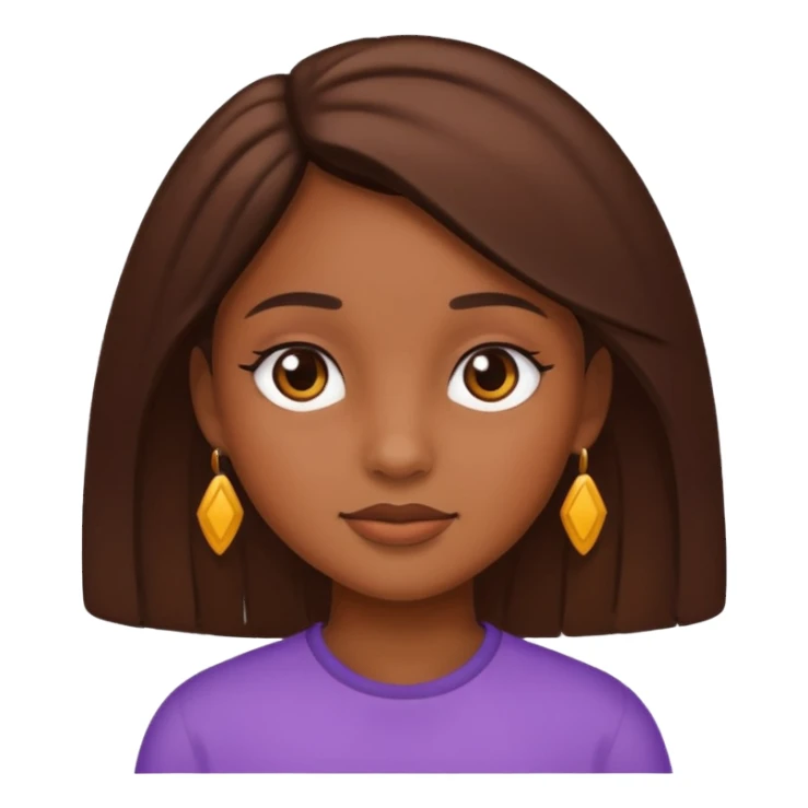 A girl with brow sticker