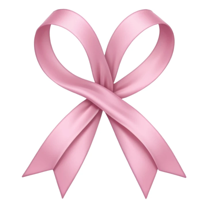 Ribbon which color is a light pink sticker