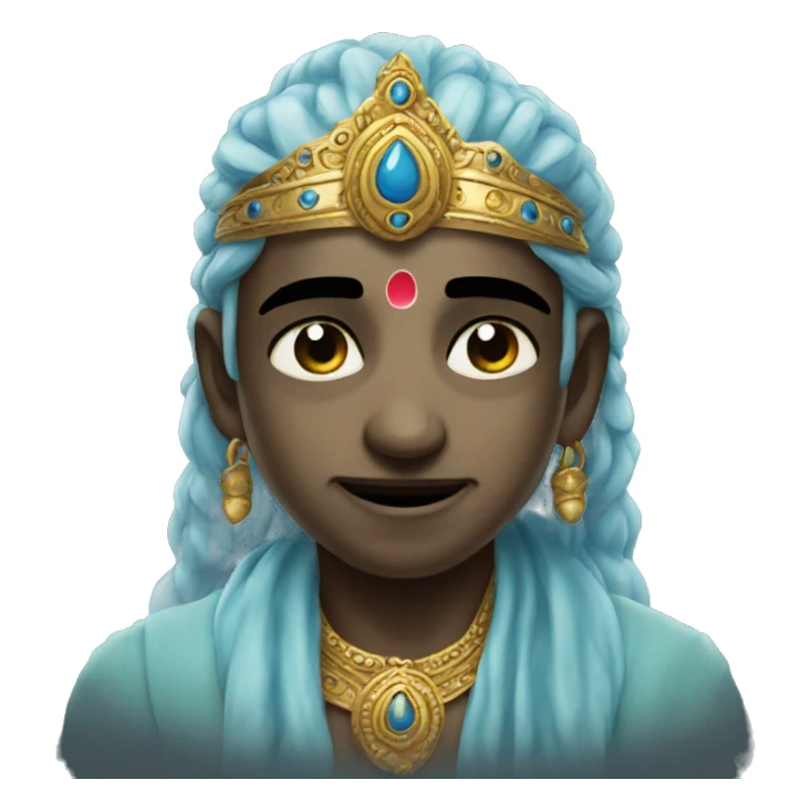 Krishna is crying sticker