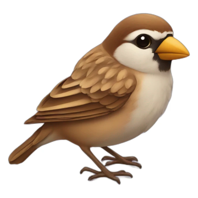 snack sparrow sticker