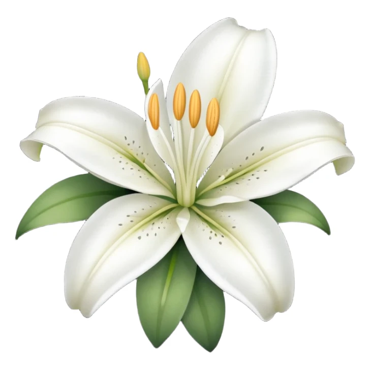 Lily flower sticker