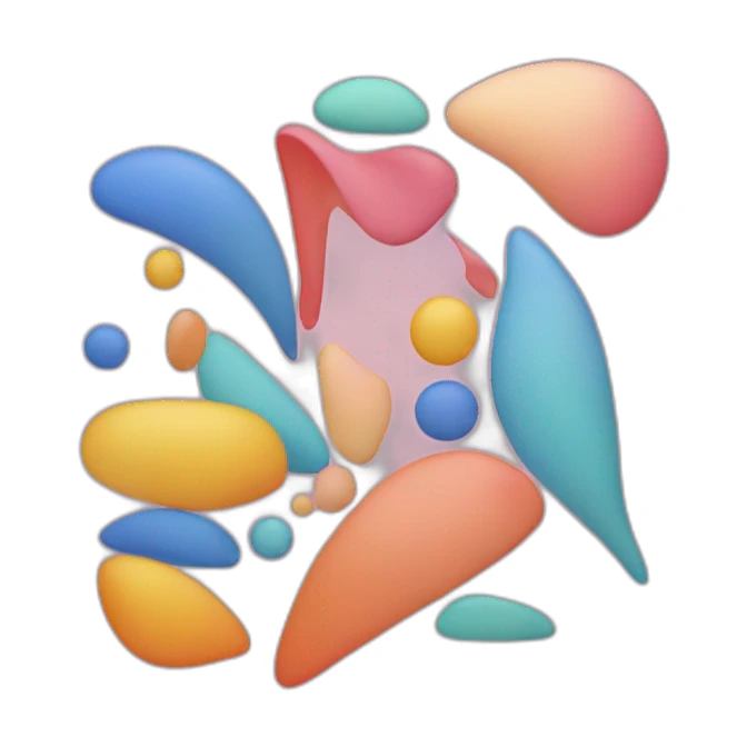 abstract art sticker