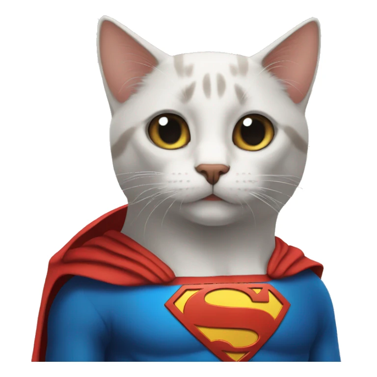 Gato superman sticker