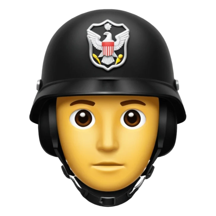 Helm polisi militer sticker