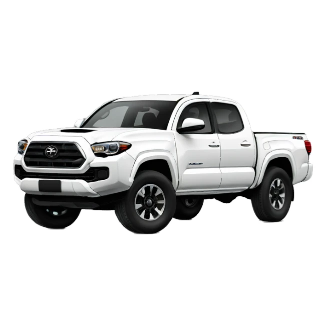 Toyota Tacoma white sticker