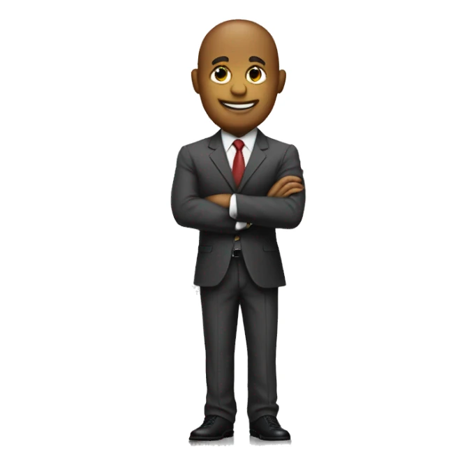 Standing on the word business  sticker