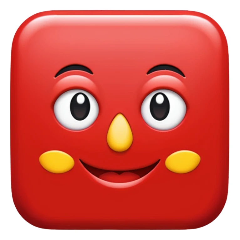 in a shade of red sticker