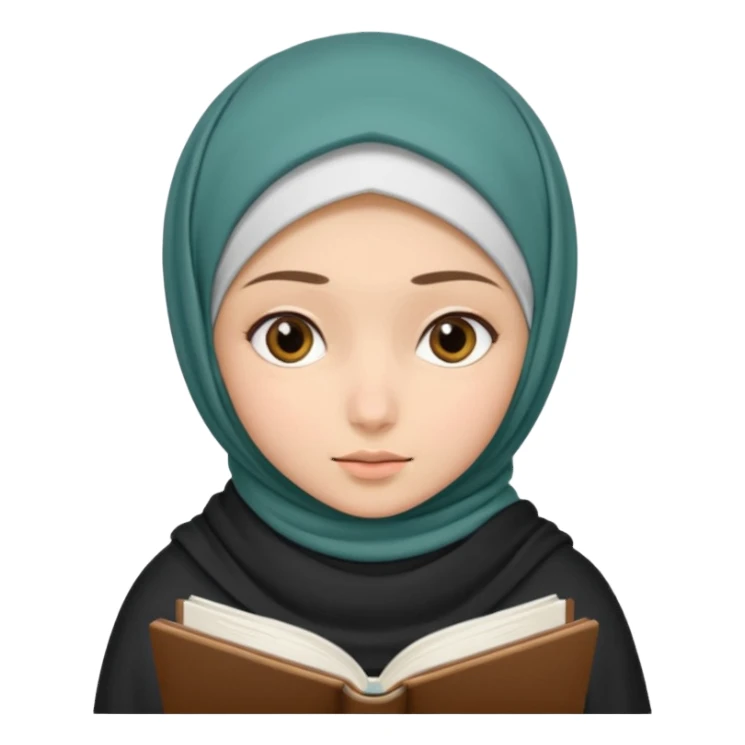 فتاة محجبه تدرس  sticker