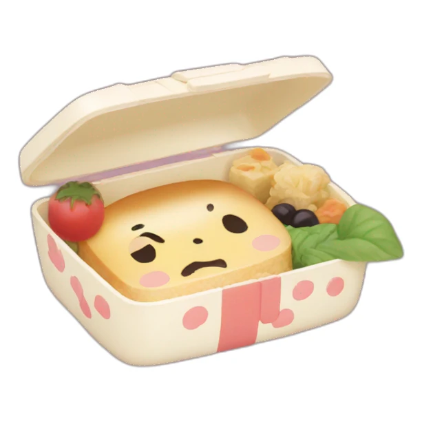 kawaii bento box sticker