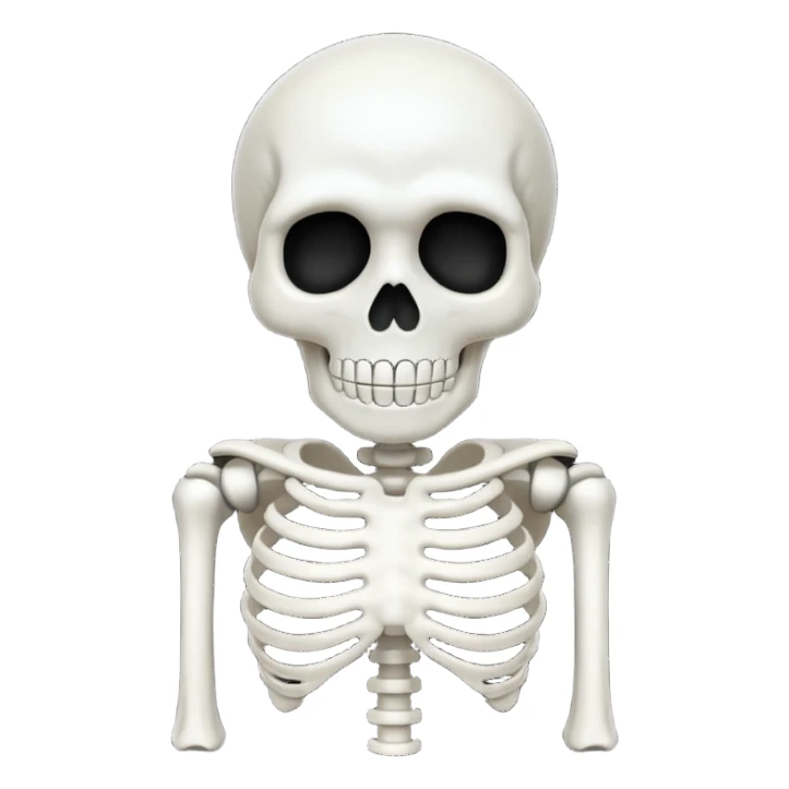 This skeleten emoji saying 67💀 sticker