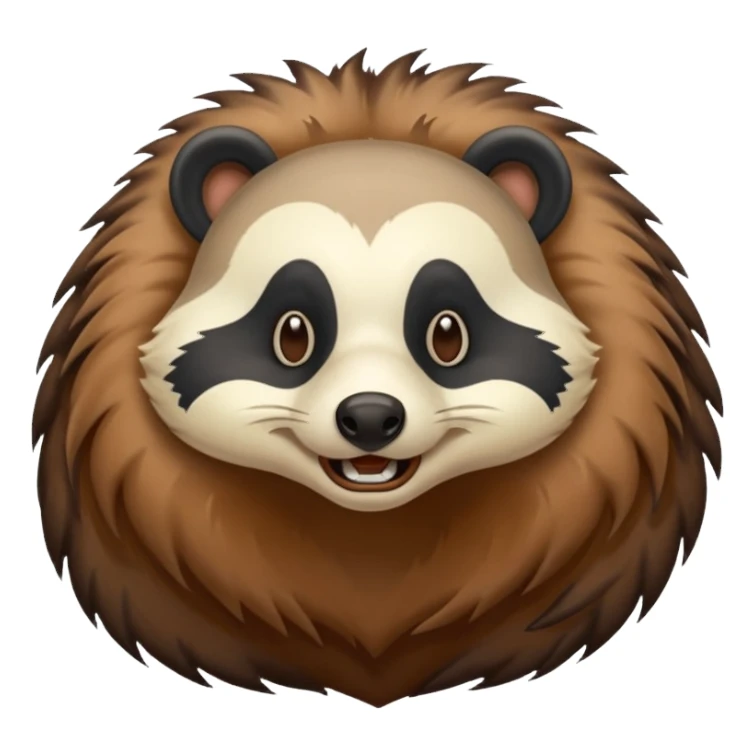 Badger farting sticker