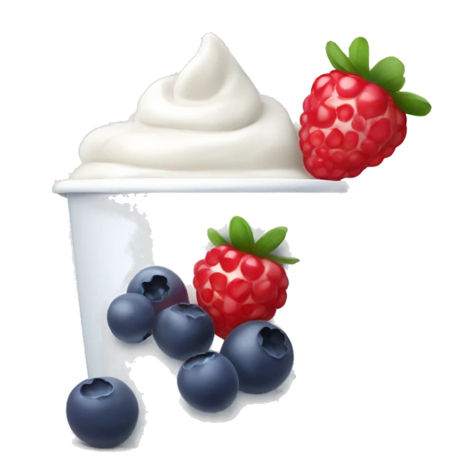 yogurt with berries sticker