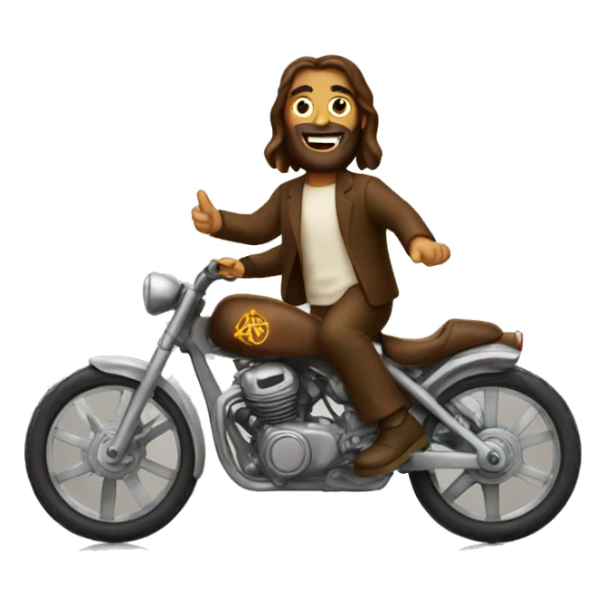 Christ on a bike sticker