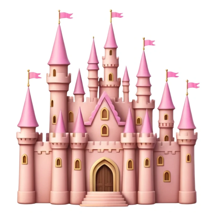 pink castle sticker