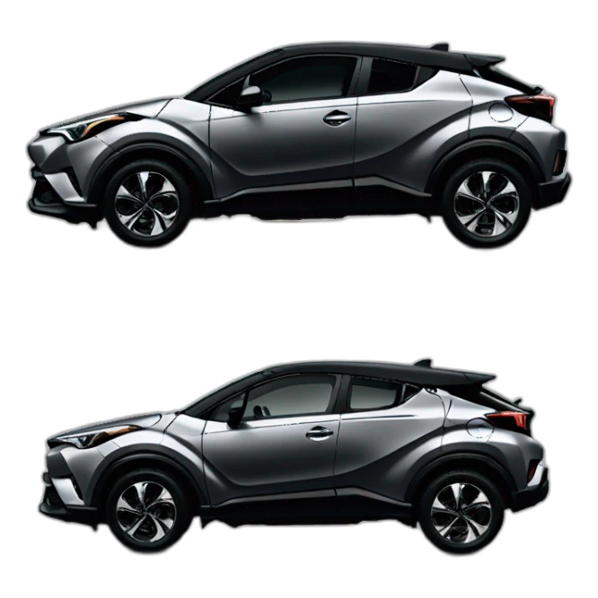 Toyota chr dark grey full option sticker