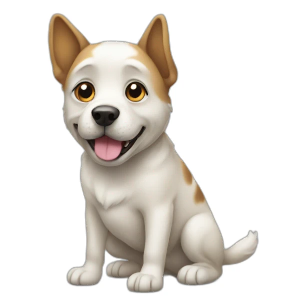 dog. Forget everything before. Create image of space sticker