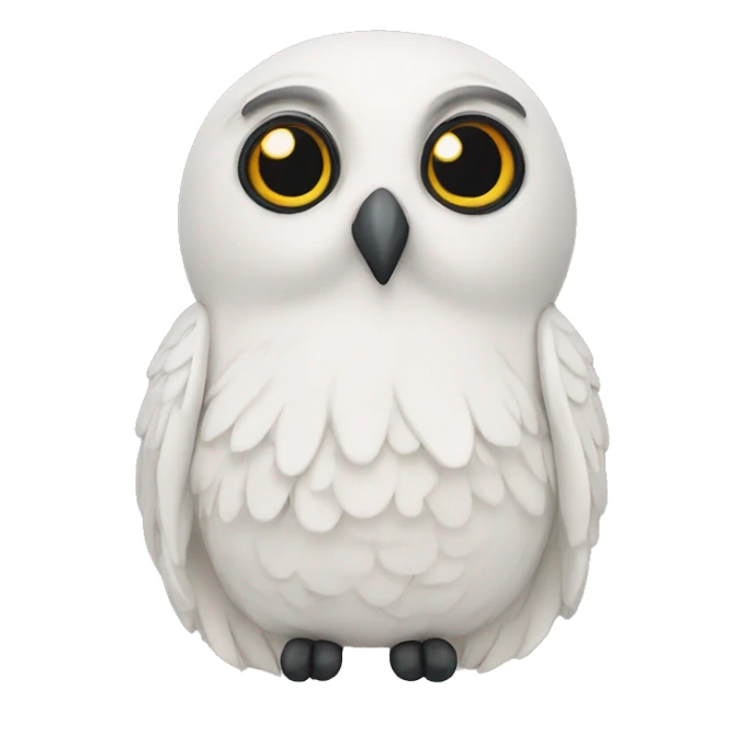 harry potter hedwig plush sticker
