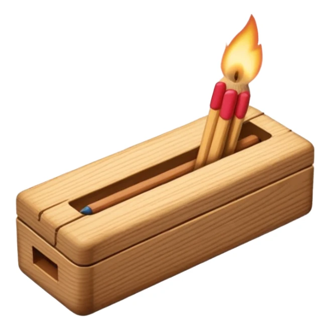 matchstick box sticker