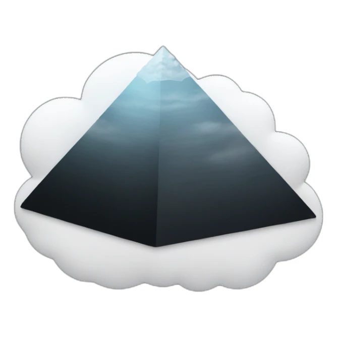 black-pyramid-on-cloud sticker