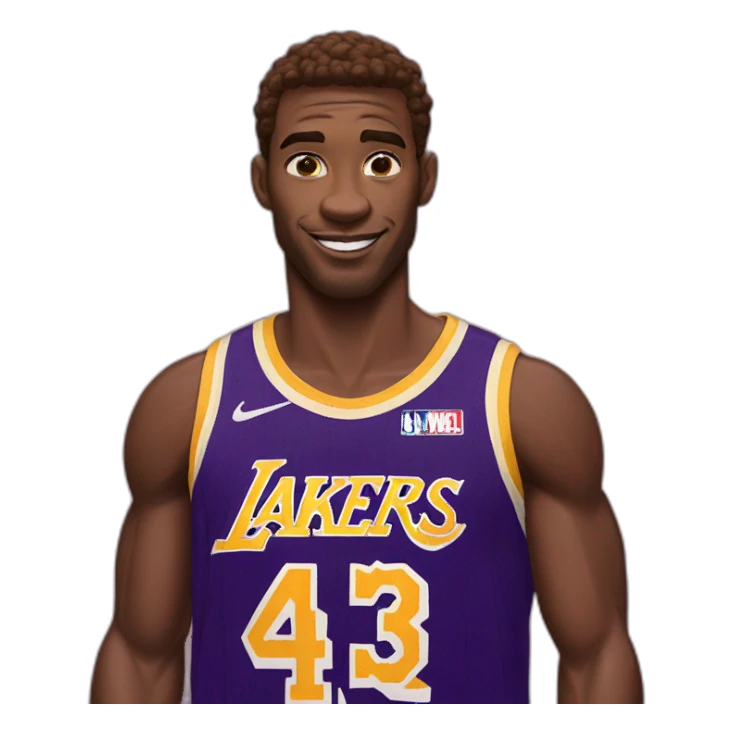 spider-man in lakers jersey sticker