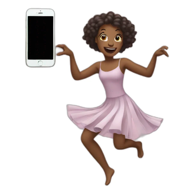Dancing iphone sticker