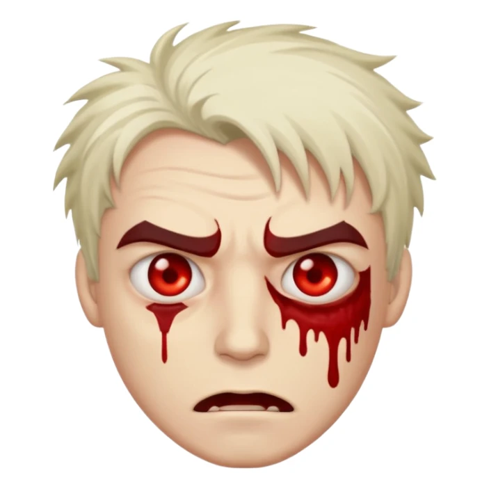 The guy needs to look completely crazy sticker