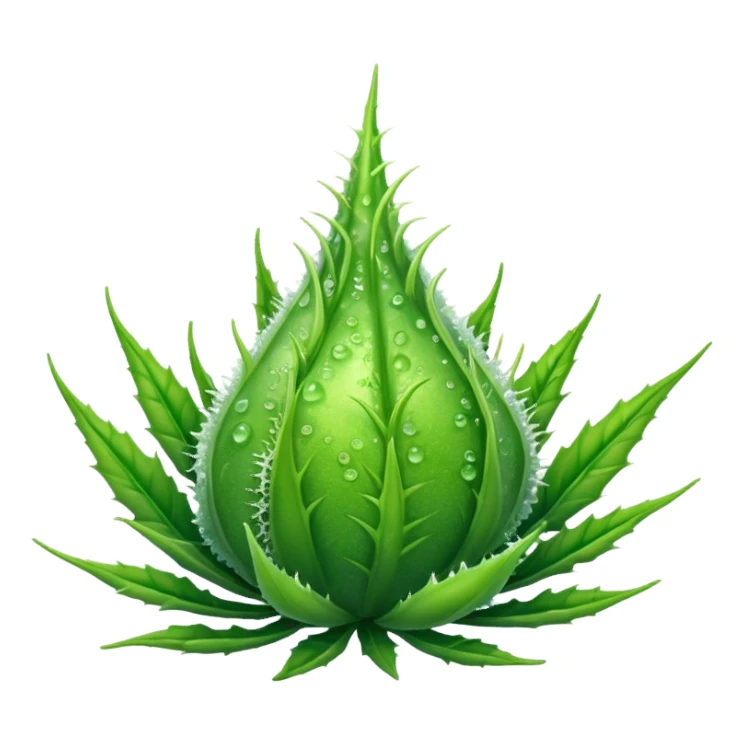 Geeked weed bud sticker