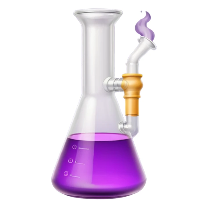 Purple Beaker Bong  sticker
