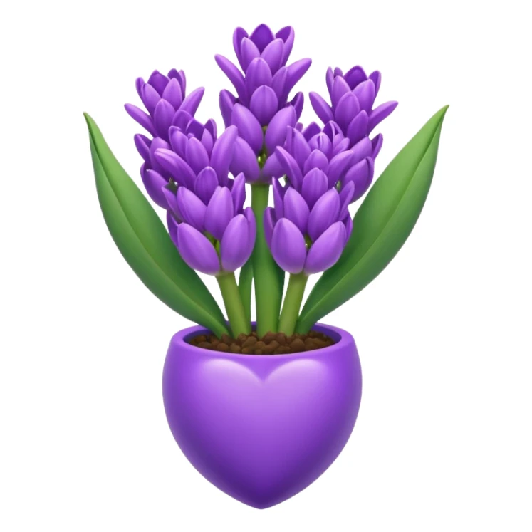Heart Shaped hyacinth sticker