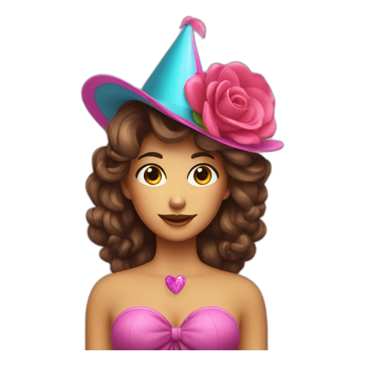 fleur de la coeur with party hat sticker