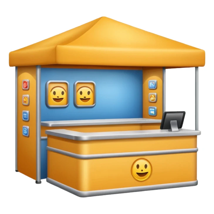 professional trade booth sticker