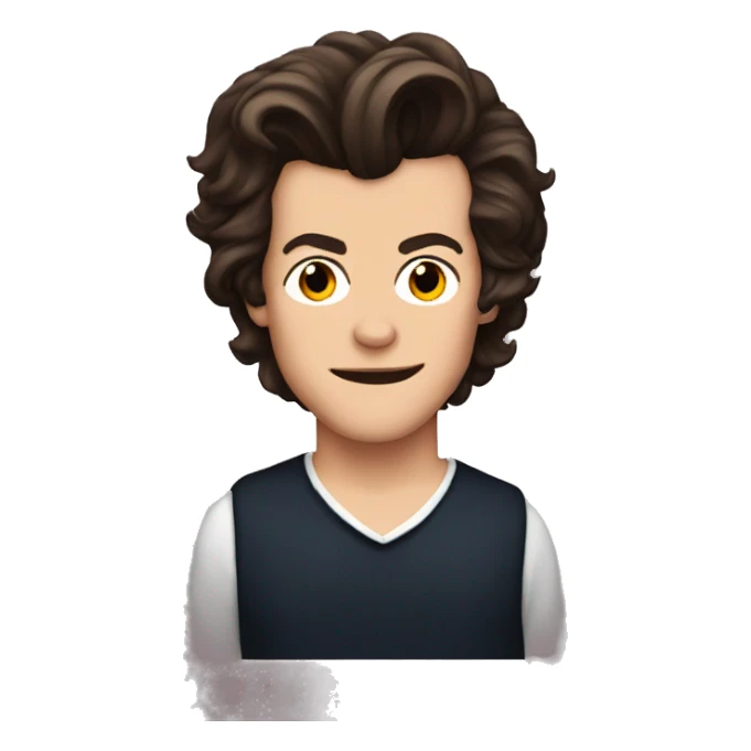 harry styles with heart eyes  sticker
