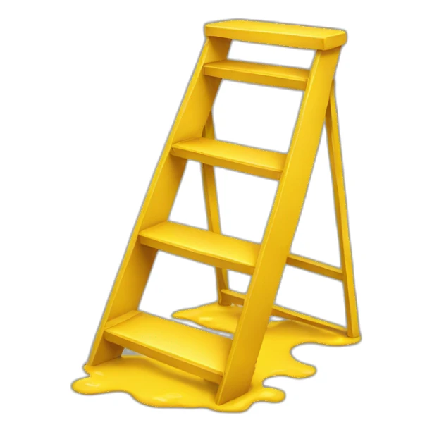 yellow stepladder sticker